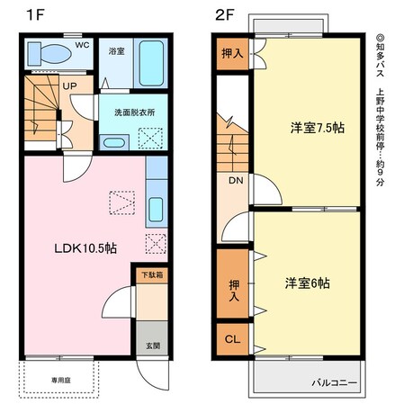 ｖｉｖｒｅ池西の物件間取画像